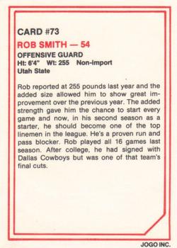 1985 JOGO #73 Rob Smith Back