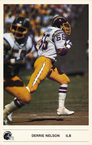1985 Kodak San Diego Chargers #NNO Derrie Nelson Front