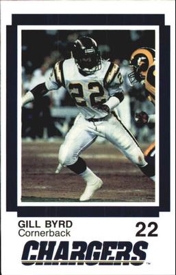 1988 San Diego Chargers Police #3 Gill Byrd Front