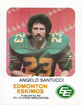 1981 Red Rooster Edmonton Eskimos #NNO Angelo Santucci Front