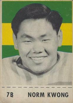 1956 Shredded Wheat CFL #7B Norm Kwong Front