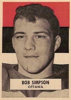 1959 Wheaties CFL #NNO Bob Simpson Front