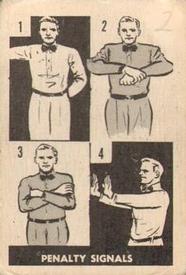 1952 Parkhurst CFL #19 Penalty Signals Front