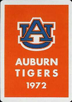 1972 Auburn Tigers Playing Cards (Orange Backs) #3♦ Rett Davis Back