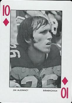 1972 Auburn Tigers Playing Cards (Orange Backs) #10♦ Jim McKinney Front