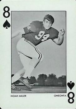 1972 Alabama Crimson Tide Playing Cards (Red Backs) #8♠ Noah Miller Front