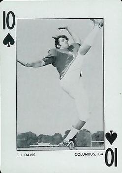 1972 Alabama Crimson Tide Playing Cards (Red Backs) #10♠ Bill Davis Front