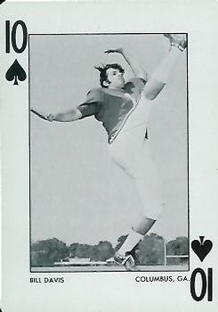 1973 Alabama Crimson Tide Playing Cards (White Backs) #10♠ Bill Davis Front