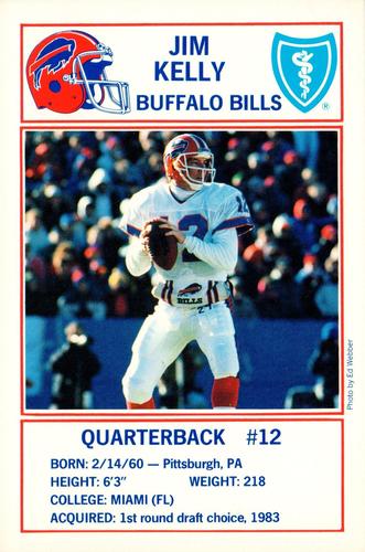 1990 Buffalo Bills Police #NNO Jim Kelly Front