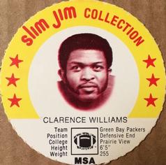 1978 Slim Jim #NNO Clarence Williams Front