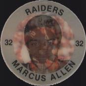 1983 7-Eleven Super Star Sports Coins #5 Marcus Allen Front