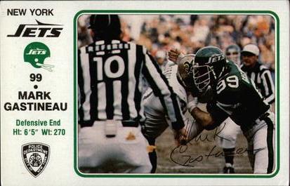 1981 New York Jets Police #99 Mark Gastineau Front