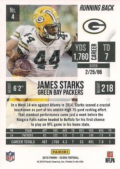 2015 Score #4 James Starks Back