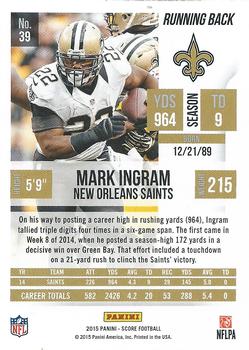 2015 Score #39 Mark Ingram Back