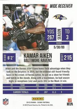 2015 Score #300 Kamar Aiken Back