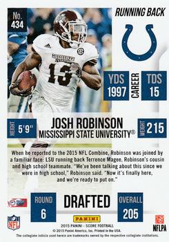 2015 Score #434 Josh Robinson Back