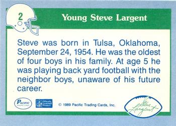 1989 Pacific Steve Largent #2 Santa, Can You Please Back