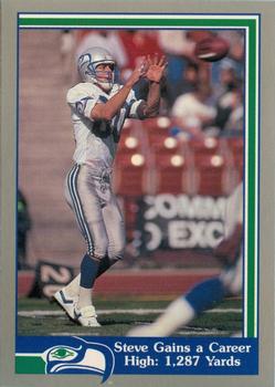 1989 Pacific Steve Largent #38 Career High 1,287 Yards Front