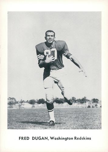 1961 Jay Publishing Washington Redskins #NNO Fred Dugan Front