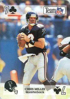1992 Sport Decks NFL Playing Cards #7♣ Chris Miller Front