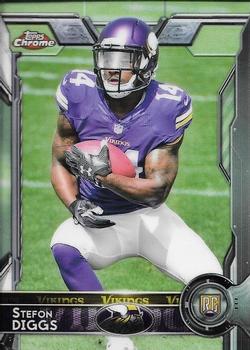 2015 Topps Chrome #148 Stefon Diggs Front