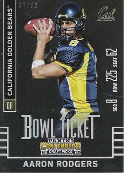 2015 Panini Contenders Draft Picks - Bowl Ticket #2 Aaron Rodgers Front