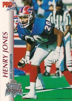 1992-93 Pro Set Super Bowl XXVII #XXVII Henry Jones Front