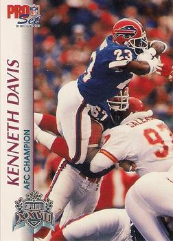 1992-93 Pro Set Super Bowl XXVII #XXVII Kenneth Davis Front