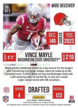 2015 Score - End Zone #411 Vince Mayle Back
