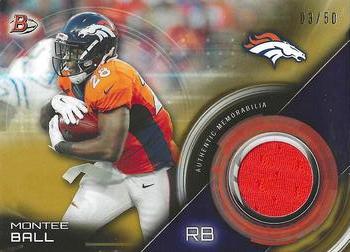 2015 Bowman - Relics Gold #BR-MB Montee Ball Front