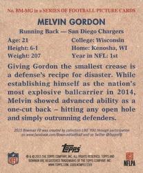 2015 Bowman - '48 Bowman Minis #BM-MG Melvin Gordon Back