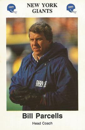 1988 New York Giants Police #NNO Bill Parcells Front