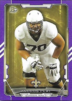 2015 Bowman - Rookies Purple #17 Andrus Peat Front