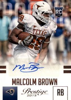 2015 Panini Prestige - Rookie Signatures #262 Malcolm Brown Front