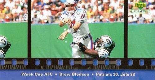 2000 Upper Deck NFL Plays of the Week #NNO Drew Bledsoe Front