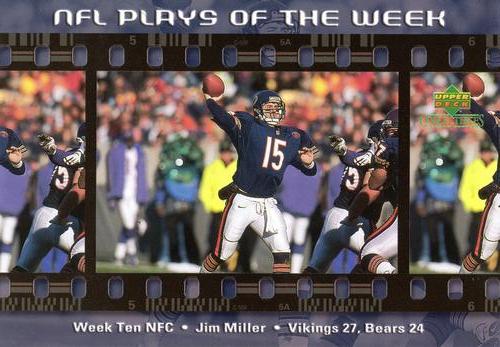 2000 Upper Deck NFL Plays of the Week #NNO Jim Miller Front