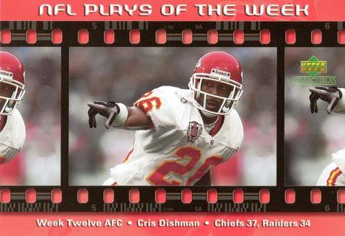 2000 Upper Deck NFL Plays of the Week #NNO Cris Dishman Front