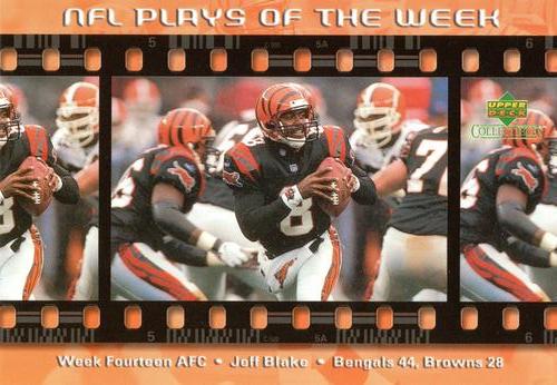 2000 Upper Deck NFL Plays of the Week #NNO Jeff Blake Front