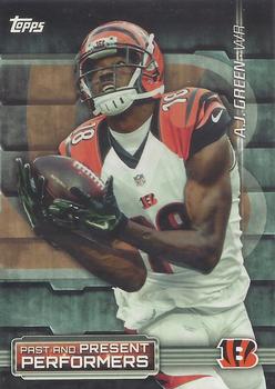 2015 Topps - Past and Present Performers #PPP-GW A.J. Green / Ickey Woods Front