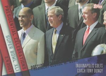 2015 Topps - Presidential Celebration #PC-8 Tony Dungy / George W. Bush Front