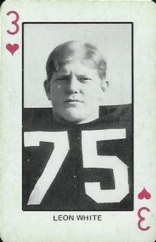 1974 Colorado Buffaloes Playing Cards #3♥ Leon White Front