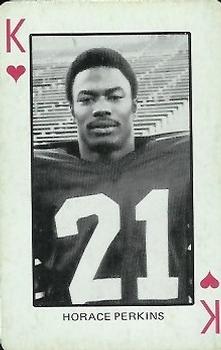 1974 Colorado Buffaloes Playing Cards #K♥ Horace Perkins Front