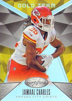2015 Panini Certified - Gold Team #GT7 Jamaal Charles Front
