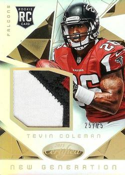 2015 Panini Certified - New Generation Jerseys - Mirror Gold #NG-TC Tevin Coleman Front