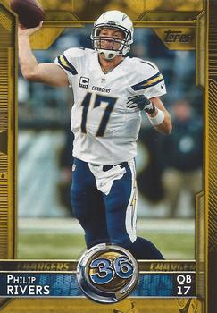 2015 Topps - Gold #386 Philip Rivers Front