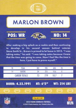 2015 Donruss #121 Marlon Brown Back