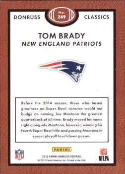 2015 Donruss - Press Proof Gold #249 Tom Brady Back