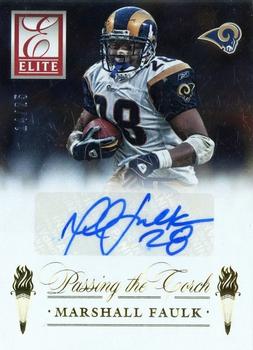 2015 Donruss - Elite Passing the Torch Autographs #PT-STL Marshall Faulk / Todd Gurley Front