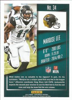 2015 Panini Contenders #34 Marqise Lee Back
