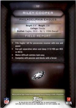 2015 Topps Field Access #17 Riley Cooper Back